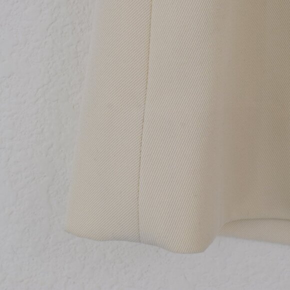 Vintage 80s Beige Knee Skirt | 31 waist - Picture 5 of 7